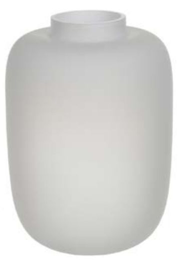 Vaso Decorativo Vidro Branco 29cm