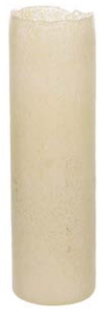Vaso Decorativo Vidro Bege 35cm
