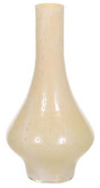 Vaso Decorativo Vidro Bege 34,5cm