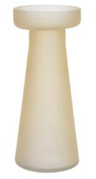 Vaso Decorativo Vidro Bege 30cm