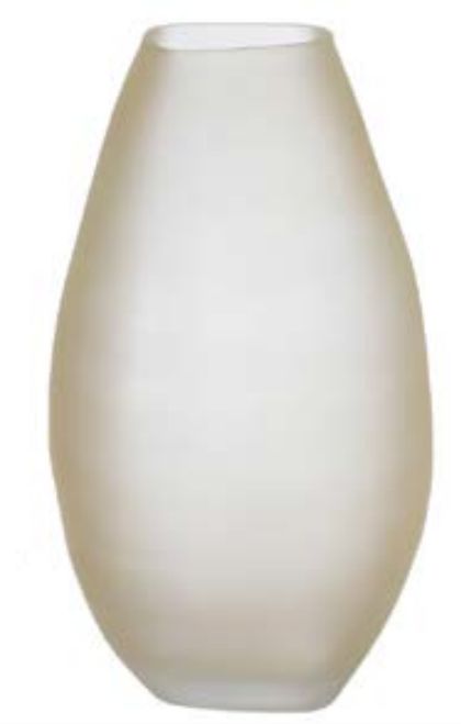 Vaso Decorativo Vidro Bege 31cm