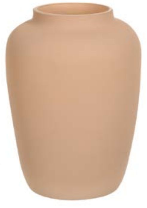 Vaso Decorativo Vidro Bege 25cm