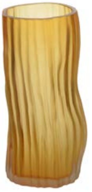 Vaso Decorativo Vidro Âmbar 28,5cm