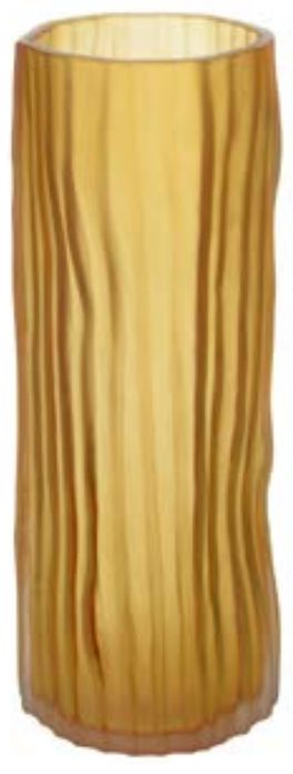 Vaso Decorativo Vidro Âmbar 37cm