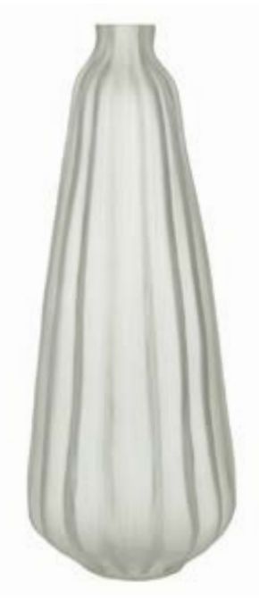 Vaso Decorativo Vidro Transparente Fosco 49,5cm