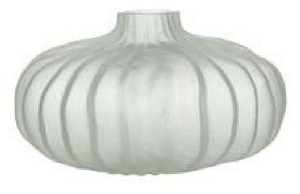 Vaso Decorativo Vidro Transparente Fosco 19cm