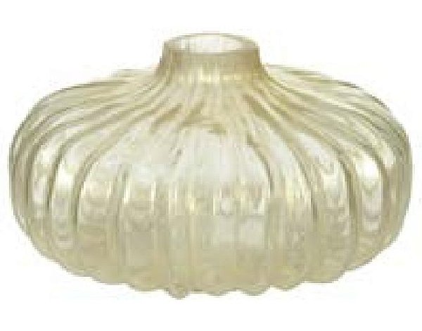 Vaso Decorativo Vidro Bege 19cm