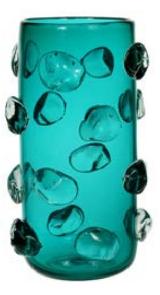 Vaso Decorativo Vidro Verde 32,5cm