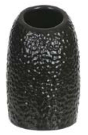 Vaso Decorativo Cerâmica Preto 15cm