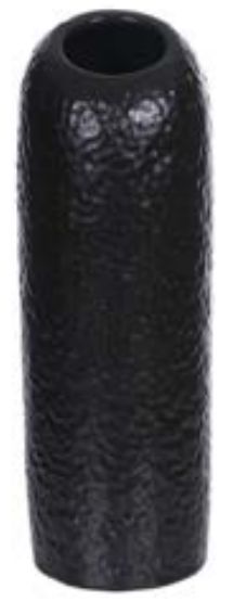 Vaso Decorativo Cerâmica Preto 25cm