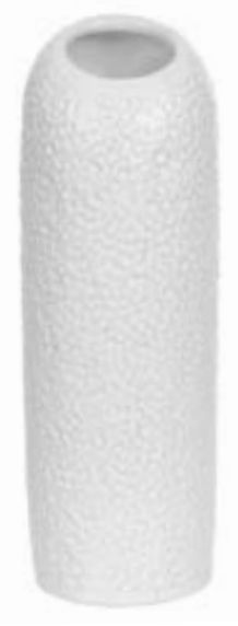 Vaso Decorativo Cerâmica Branco 25cm