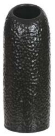 Vaso Decorativo Cerâmica Preto 25cm