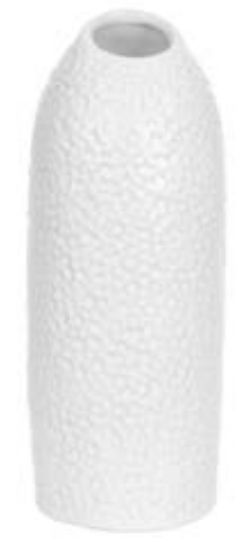 Vaso Decorativo Cerâmica Branco 25cm