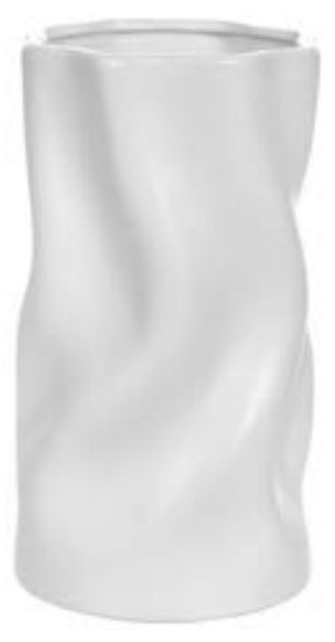 Vaso Decorativo Cerâmica Branco 27,5cm