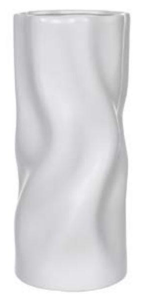 Vaso Decorativo Cerâmica Branco 35cm