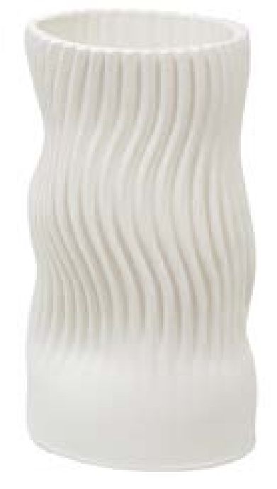 Vaso Decorativo Cerâmica Branco 30cm