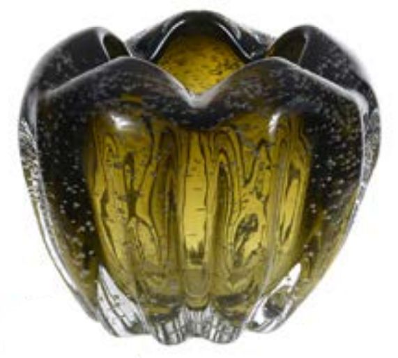 Vaso Decorativo Vidro Verde 14,5cm
