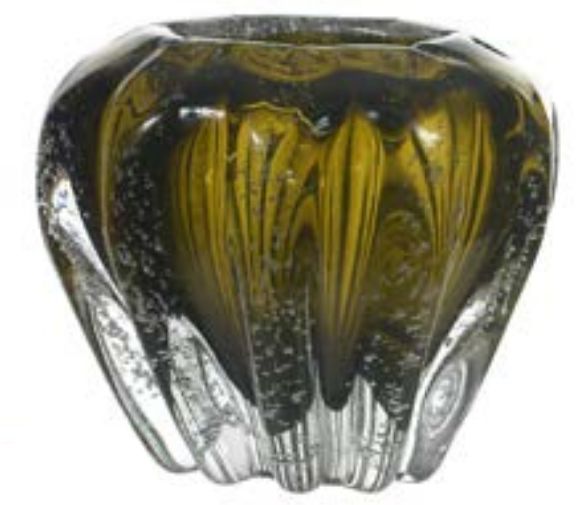 Vaso Decorativo Vidro Verde 16cm