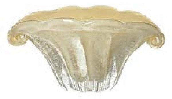 Vaso Decorativo Vidro Bege Amêndoa 10cm