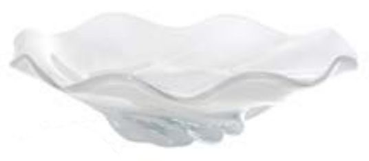 Vaso Decorativo Vidro Branco 12cm