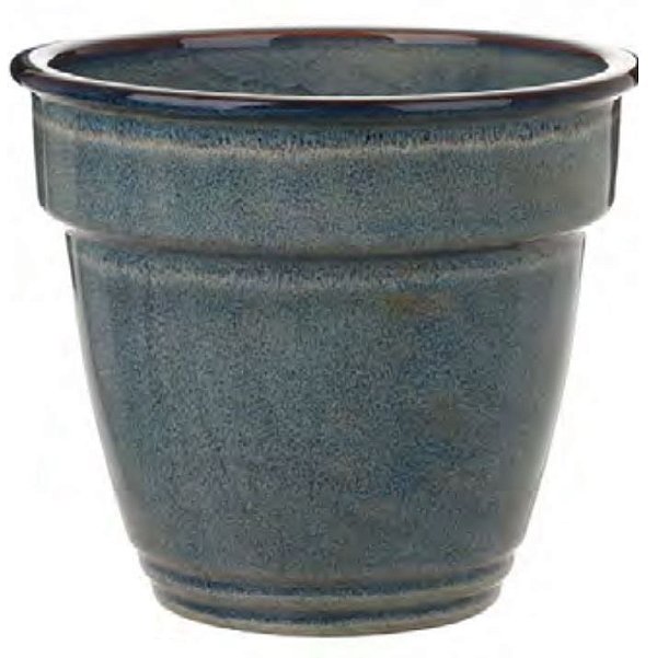 Vaso Cerâmica Azul 23cm