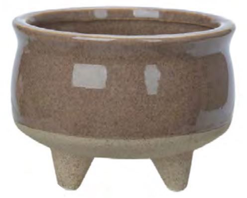 Vaso Cerâmica C/Pé Fendi 9cm