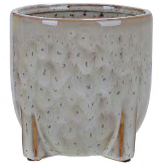 Vaso Cerâmica Bege 10cm