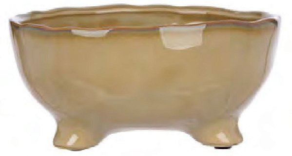Vaso Cerâmica C/Pé Fendi 9cm