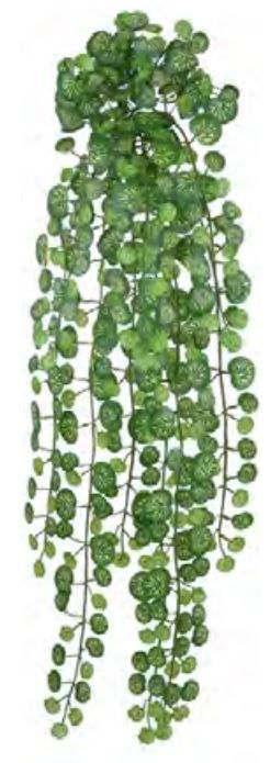 Planta Artificial Pendentes Gerânio Verde Creme 91cm