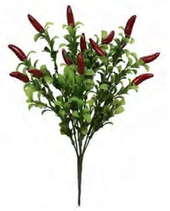 Planta Artificial Pendentes Pimenta Vermelho 30cm