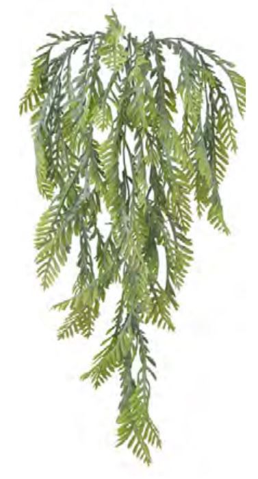 Planta Artificial Pendentes Samambaia C/Powder Verde 2 Tons 87cm