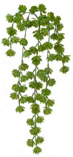 Planta Artificial Pendentes Suculenta Verde 74cm
