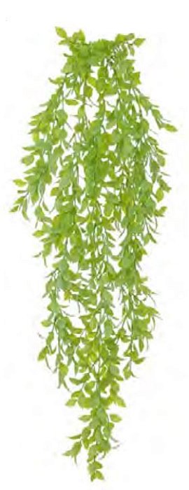 Planta Artificial Pendentes Folha C/Print Verde Frosted 80cm