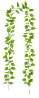 Planta Artificial Folhagem Jiboia Guirlanda Real Toque X135 Verde 2,3m