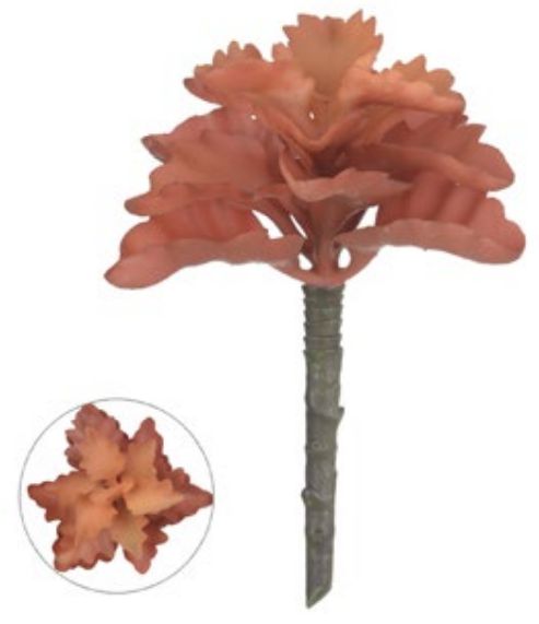 Planta Artificial Suculenta Ocre 17cm