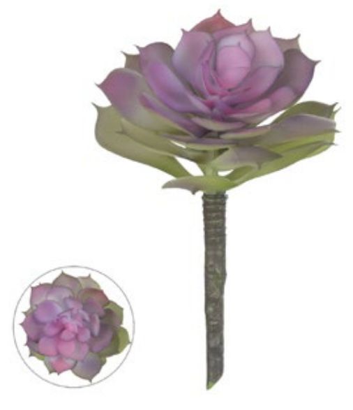 Planta Artificial Suculenta Purpura 16cm