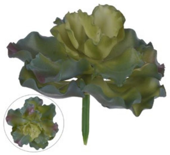 Planta Artificial Suculenta Verde Frosted 9,5cm