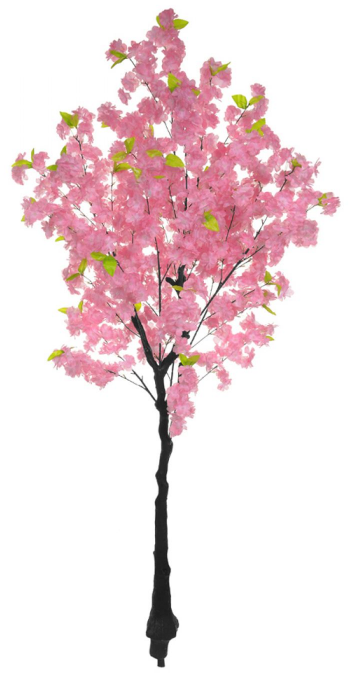 Planta Árvore Artificial Cerejeira X288 Rosa 1,6m