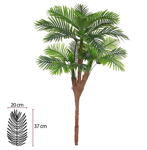 Planta Árvore Artificial Palmeira Real Toque X20 (Verde) 1,70m