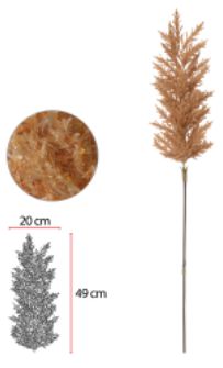 Planta Artificial Astilbe C/Flocked Ocre 1,18cm