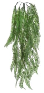 Folhagem Artificial Pendurar Samambaia X44 Verde 88cm