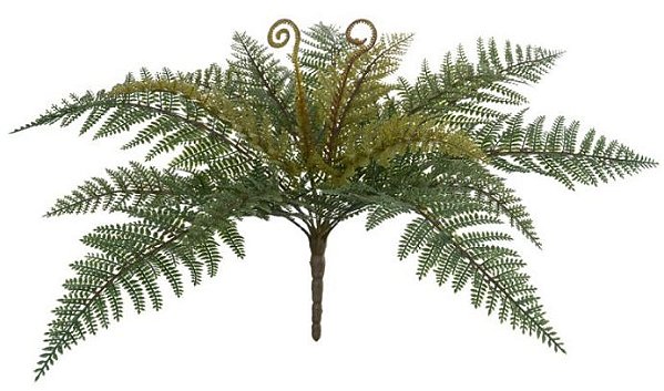 Folhagem Artificial Samambaia X17 Verde 2T 42cm