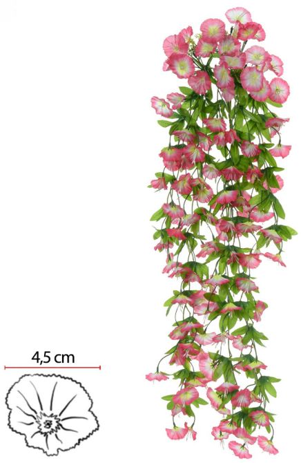 Folhagem Petunia Pendurar X118 Rosa Creme 85cm