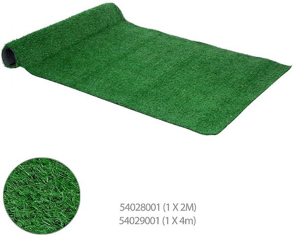 Folhagem Grama Sintetica 20mm Verde 2X10m