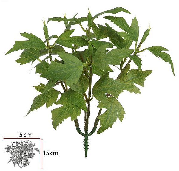 Folhagem Figueira Pick Forração X15 Verde 16cm