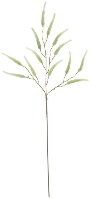 Planta Artificial Galho Astilbe Com Flocked Verde 2T 90cm
