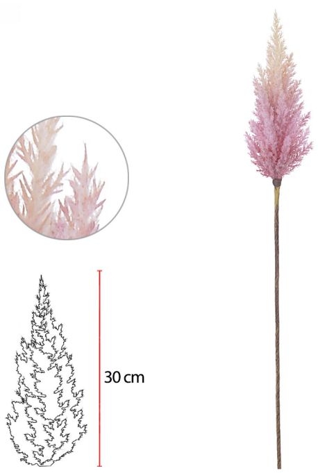 Planta Artificial Astilbe Com Flocked Rosa 90cm