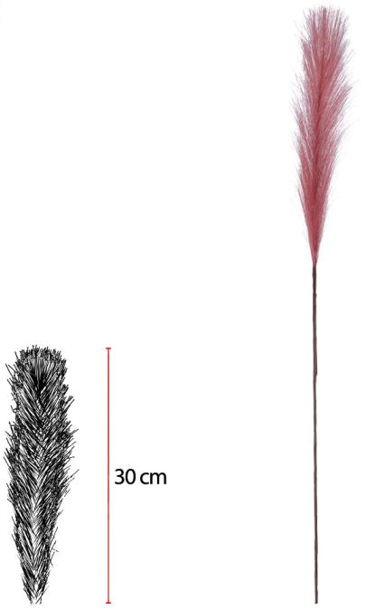 Planta Artificial Pluma Rosa Antigo 75cm