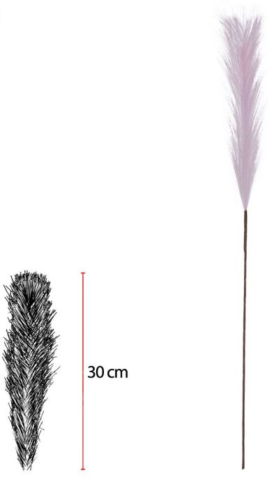 Planta Artificial Pluma Rosa 75cm