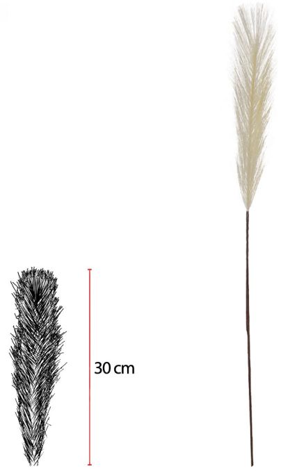 Planta Artificial Pluma Branco 75cm